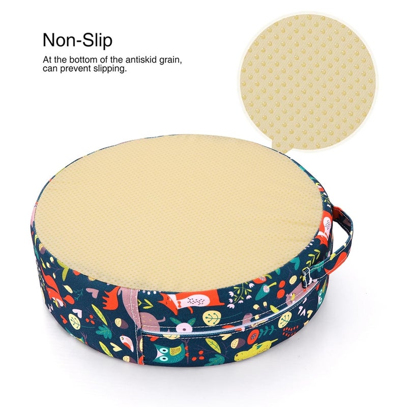 Zicac Portable Seat Cushion Washable with Non-Slip Bottom, Detachable Strong Support Cushion for Toddler Kids Baby Infant (Forest) - Image 3